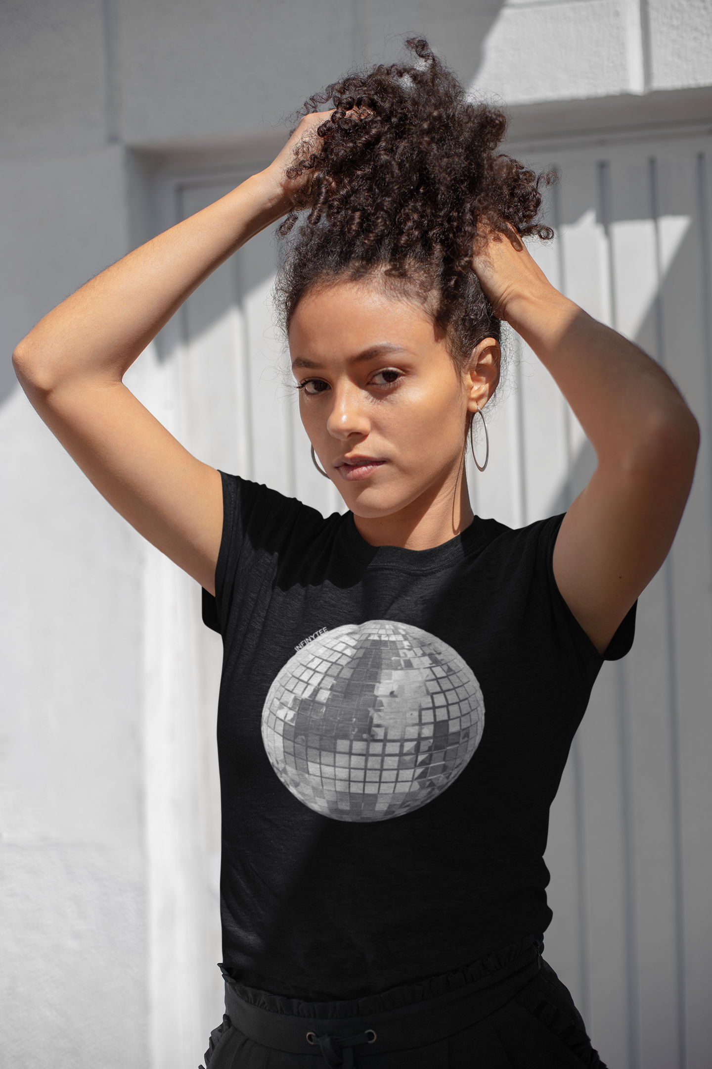 InfinyTee Disco-Shirt Schwarz