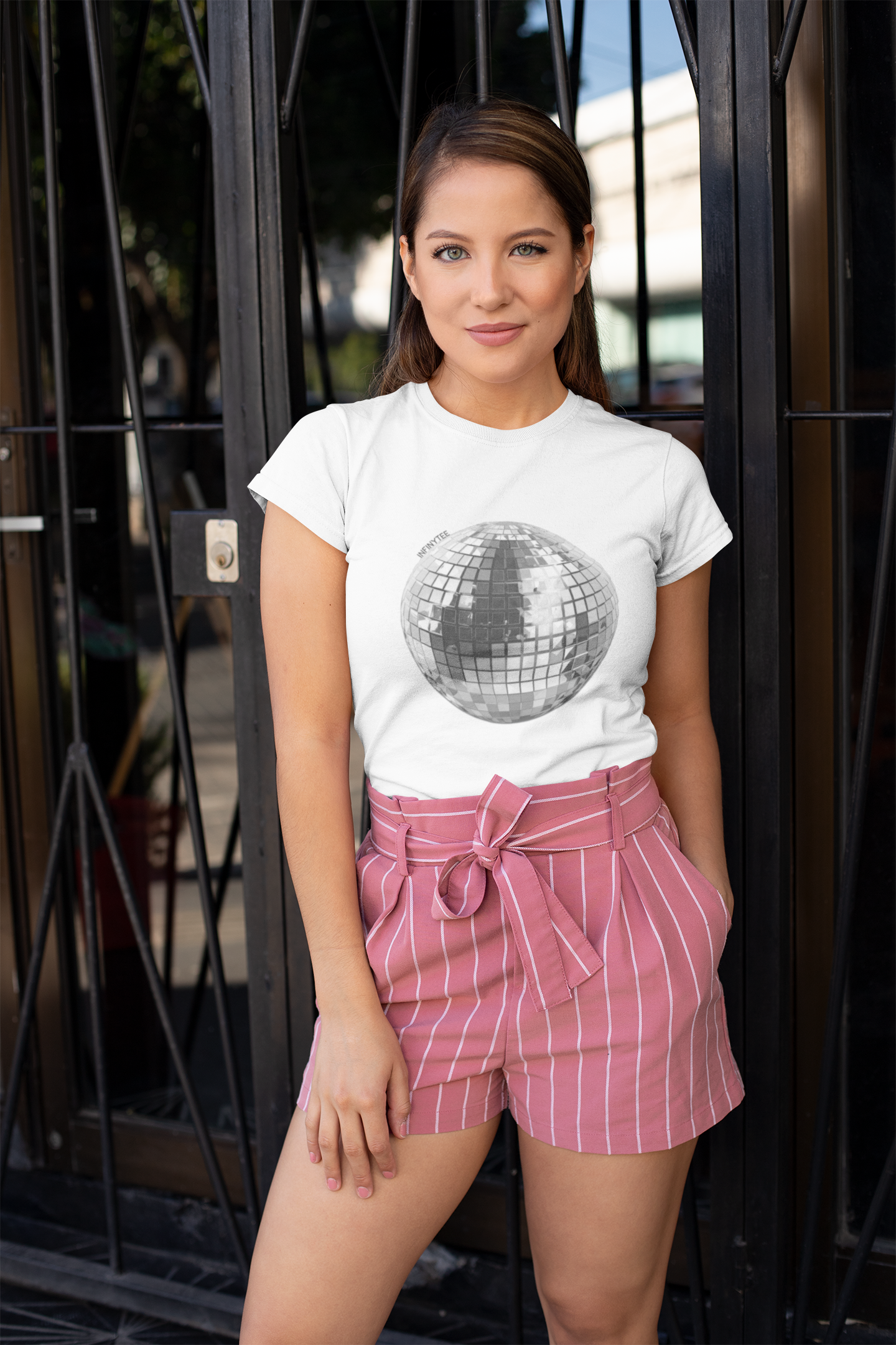 InfinyTee Disco-Shirt Schwarz