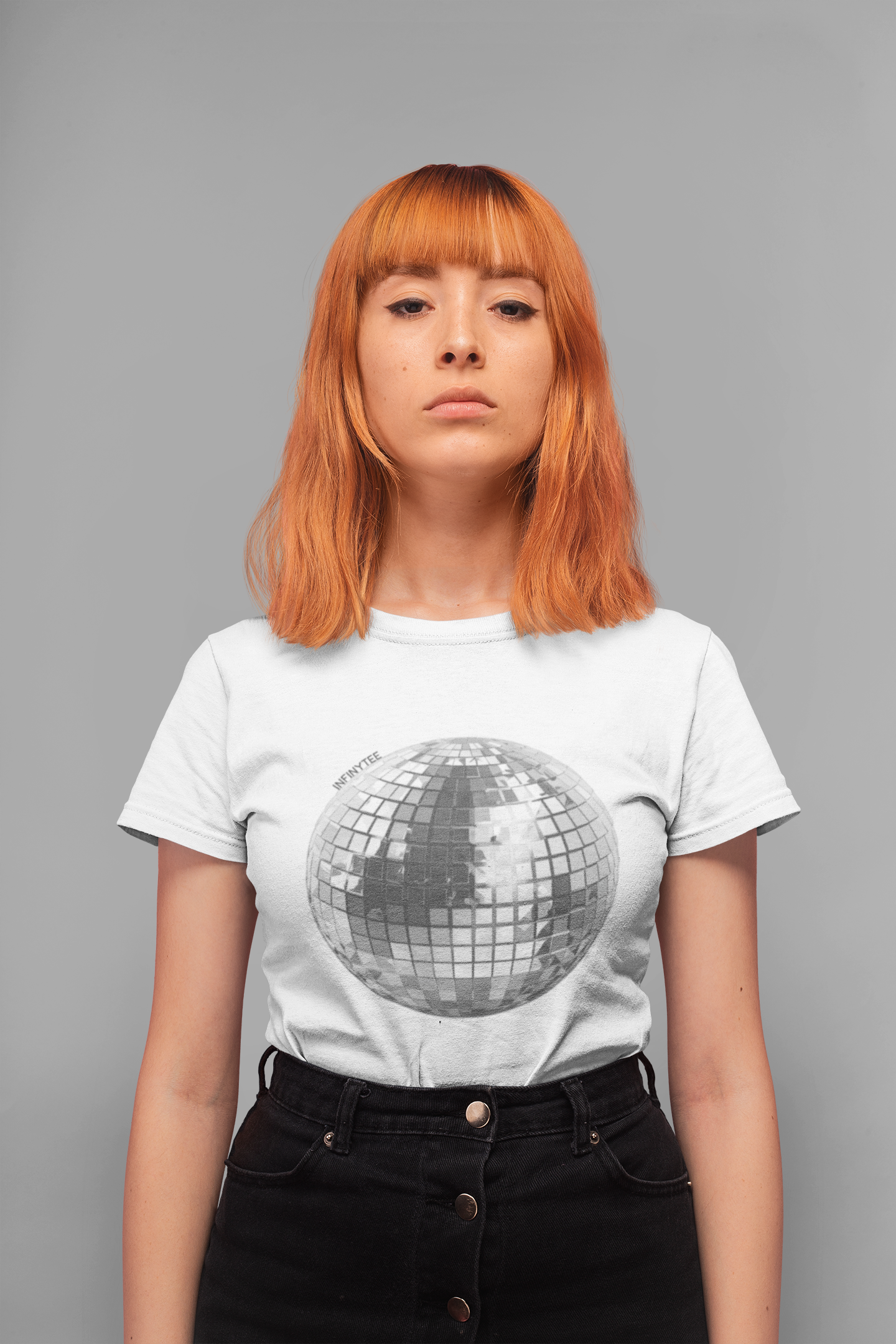 InfinyTee Disco-Shirt Schwarz