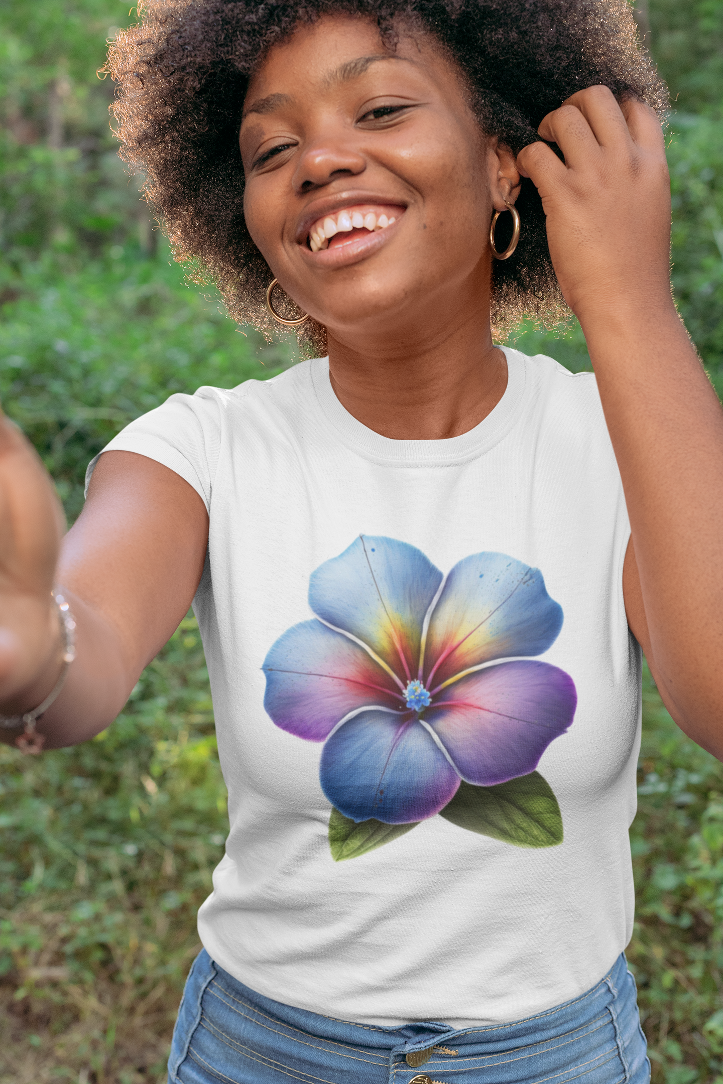 InfinyTee - Blumen T-Shirt
