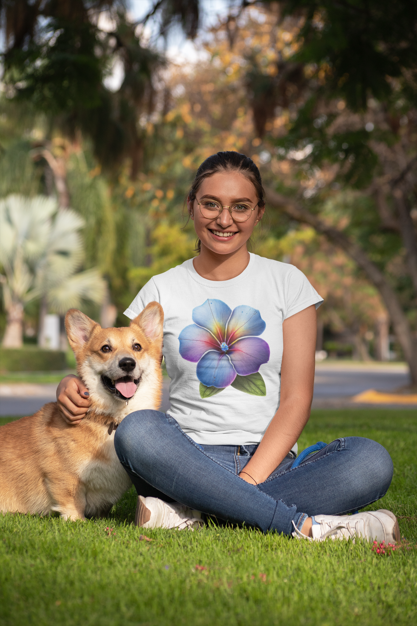 InfinyTee - Blumen T-Shirt