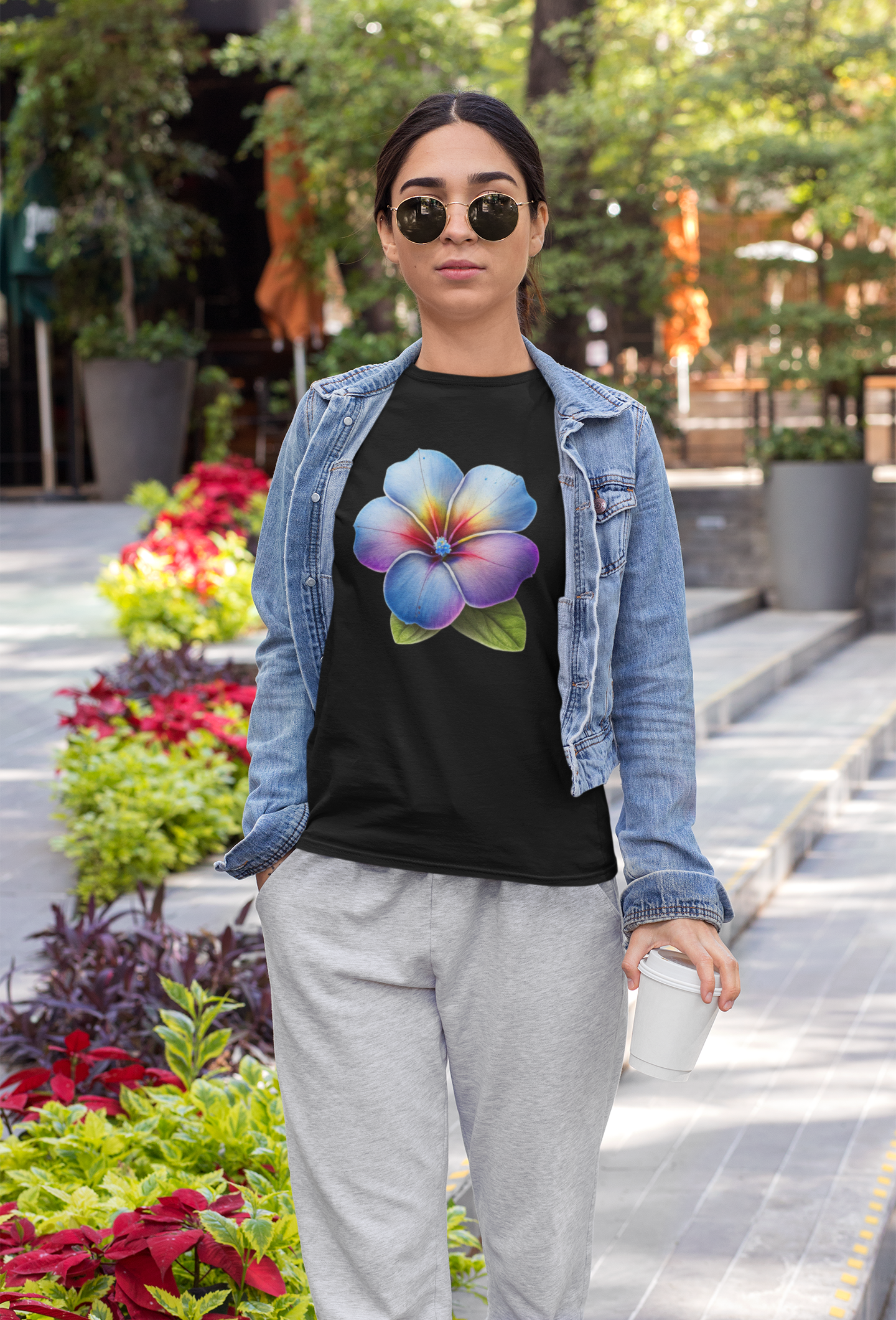 InfinyTee - Blumen T-Shirt